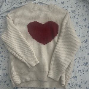 Knit Heart Sweater